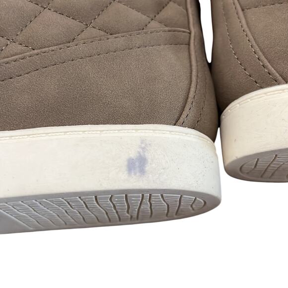 Wonderly Winny Taupe Faux Suede High Top Sneakers Woman Size 9 - Picture 7 of 9